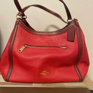 Red Coach Tote